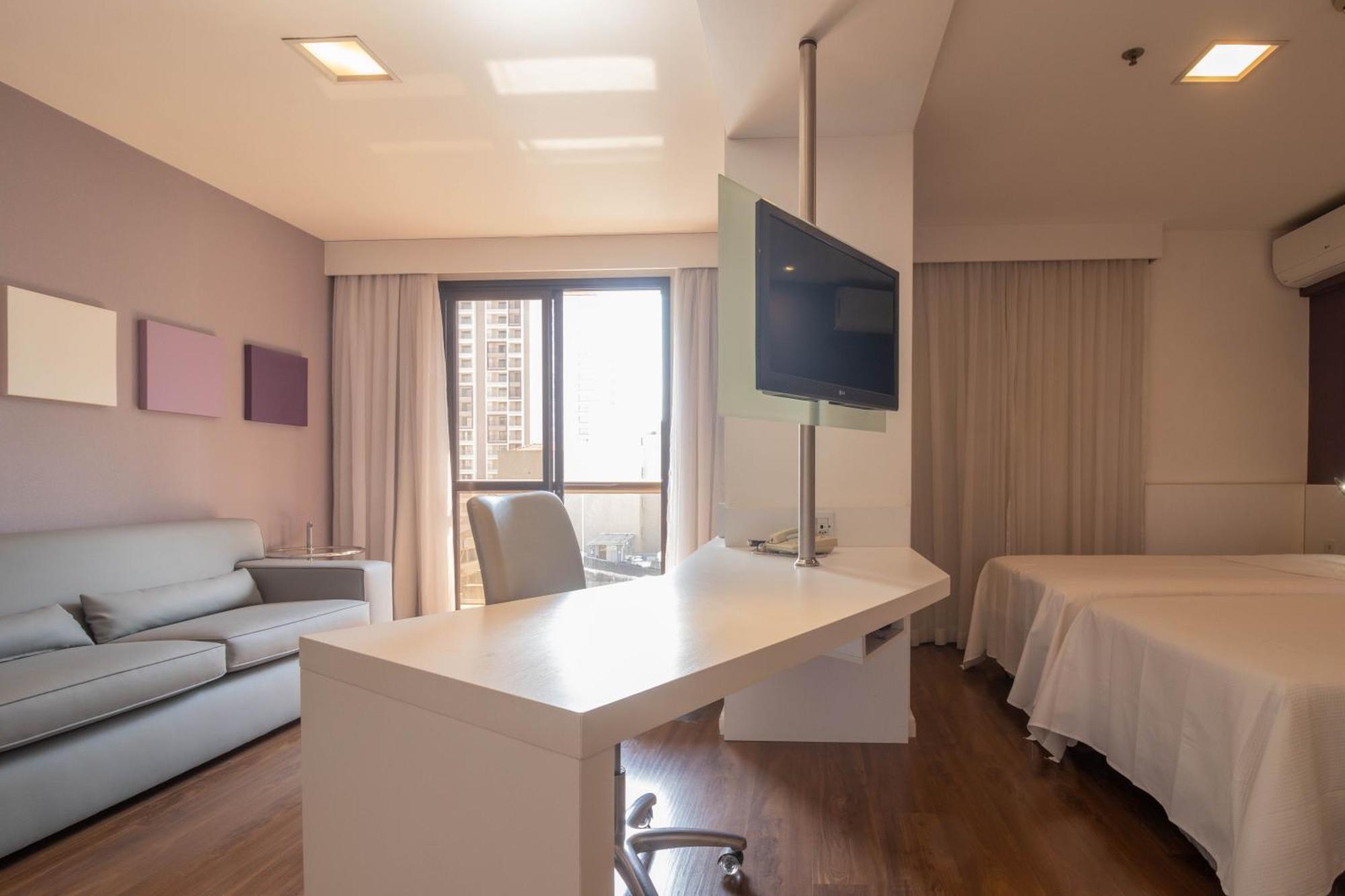 Aparthotel Saint Lawrence Paulista 6º Andar Luxo Internet 700 Mb Link Dedicado Sao Paulo